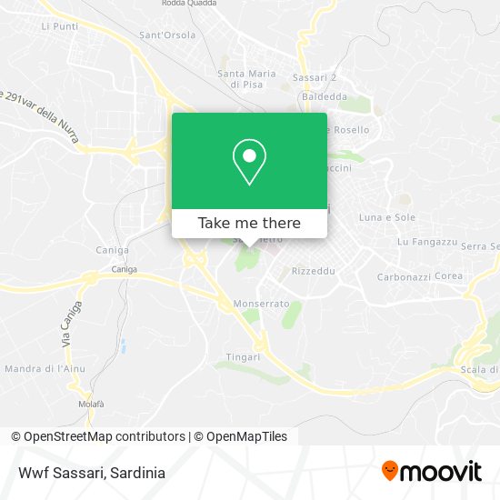 Wwf Sassari map