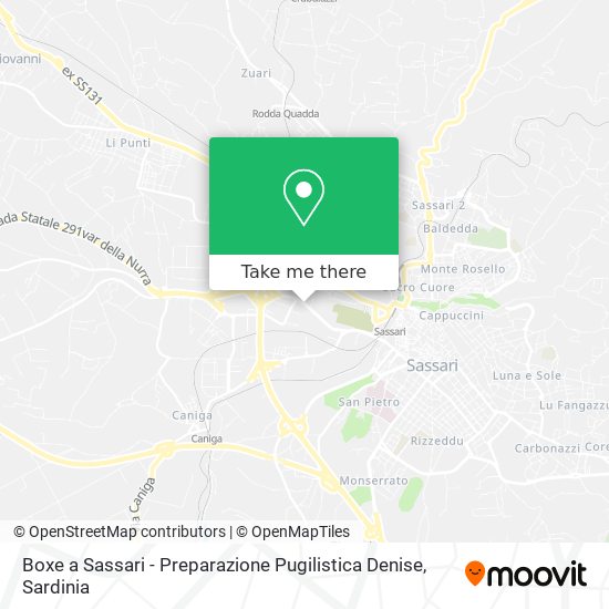 Boxe a Sassari - Preparazione Pugilistica Denise map