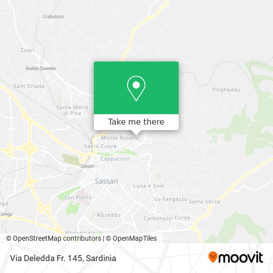 Via Deledda Fr. 145 map