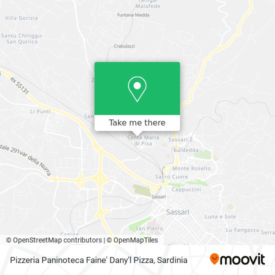 Pizzeria Paninoteca Faine' Dany'l Pizza map