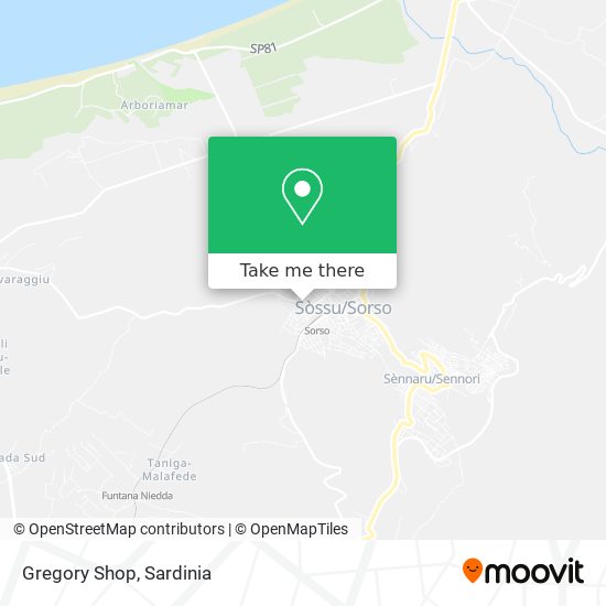 Gregory Shop map