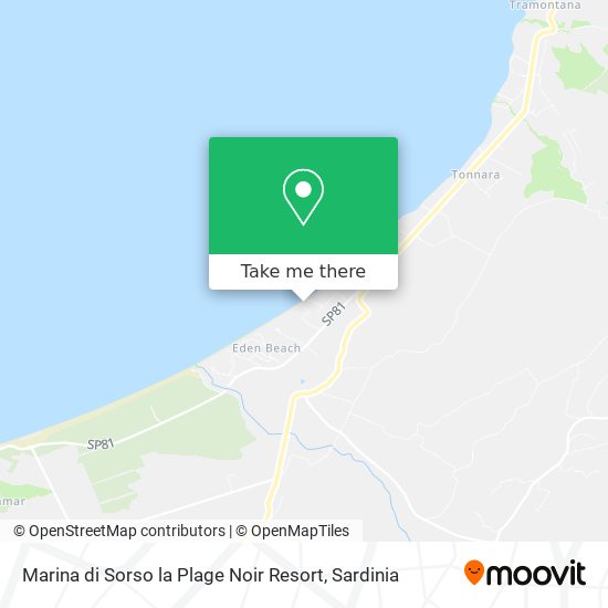 Marina di Sorso la Plage Noir Resort map