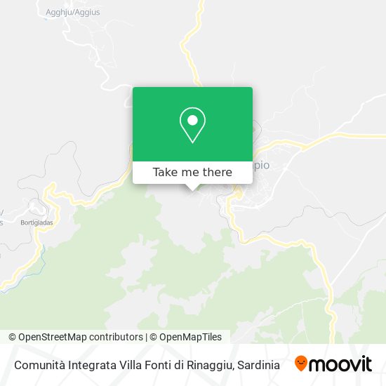 Comunità Integrata Villa Fonti di Rinaggiu map