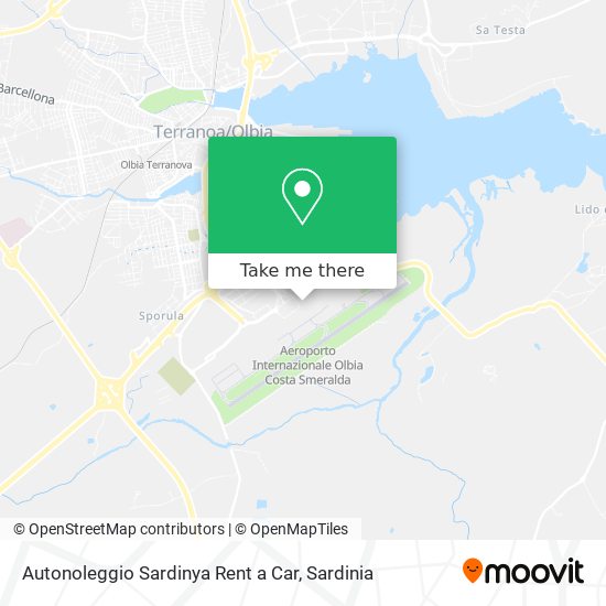 Autonoleggio Sardinya Rent a Car map