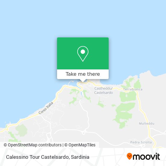 Calessino Tour Castelsardo map