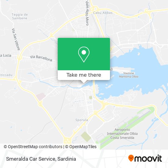 Smeralda Car Service map