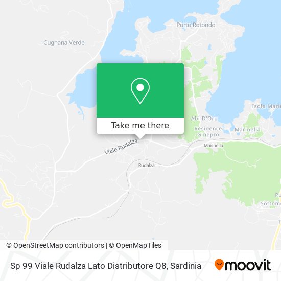 Sp 99 Viale Rudalza Lato Distributore Q8 map