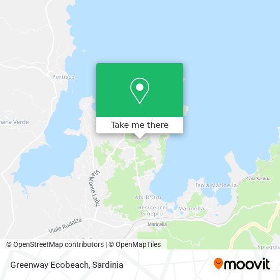 Greenway Ecobeach map