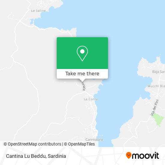 Cantina Lu Beddu map