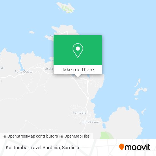 Kalitumba Travel Sardinia map
