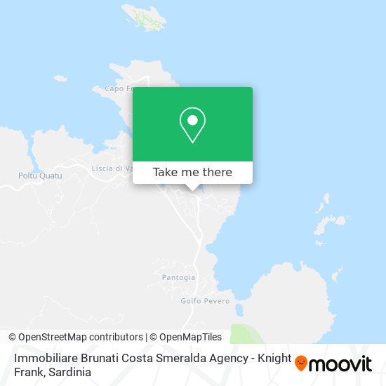 Immobiliare Brunati Costa Smeralda Agency - Knight Frank map