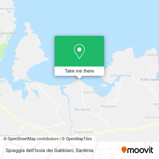 Spiaggia dell'Isola dei Gabbiani map