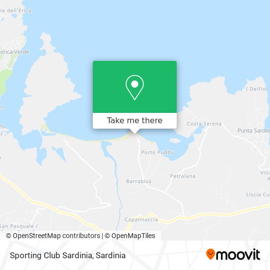 Sporting Club Sardinia map