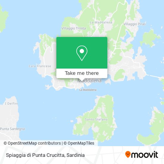 Spiaggia di Punta Crucitta map