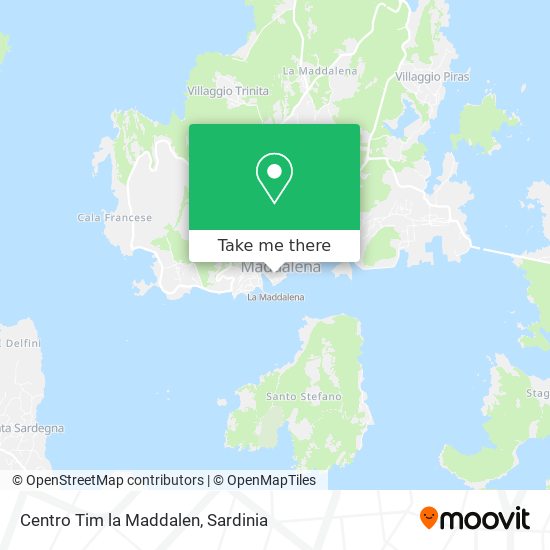Centro Tim la Maddalen map