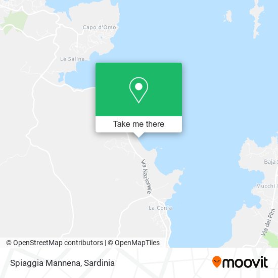 Spiaggia Mannena map
