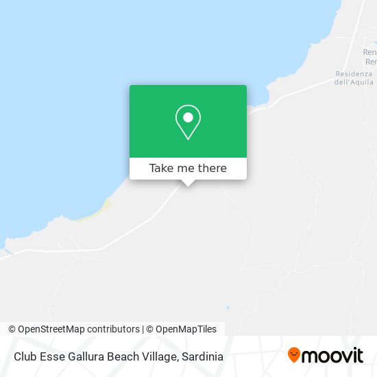 Club Esse Gallura Beach Village map