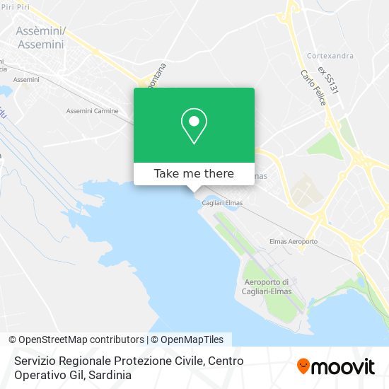 Servizio Regionale Protezione Civile, Centro Operativo Gil map