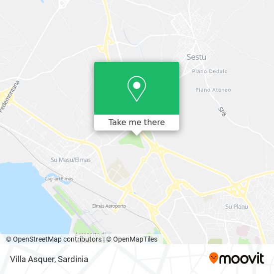 Villa Asquer map