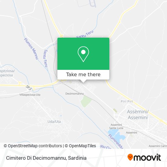 Cimitero Di Decimomannu map