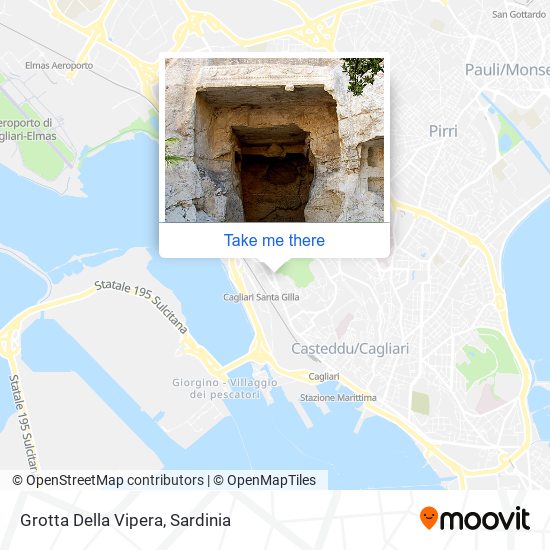 Grotta Della Vipera map