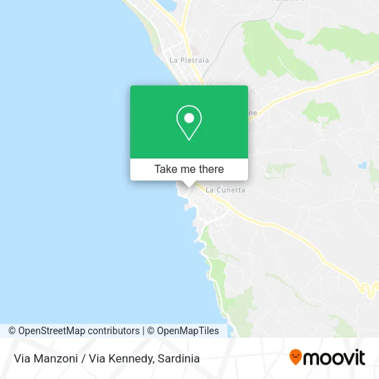 Via Manzoni / Via Kennedy map