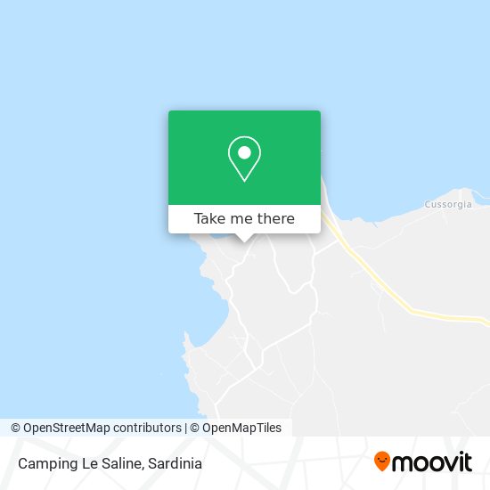 Camping Le Saline map