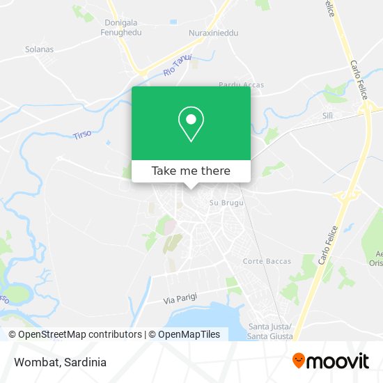 Wombat map