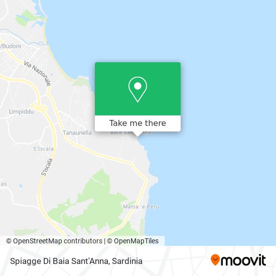 Spiagge Di Baia Sant'Anna map