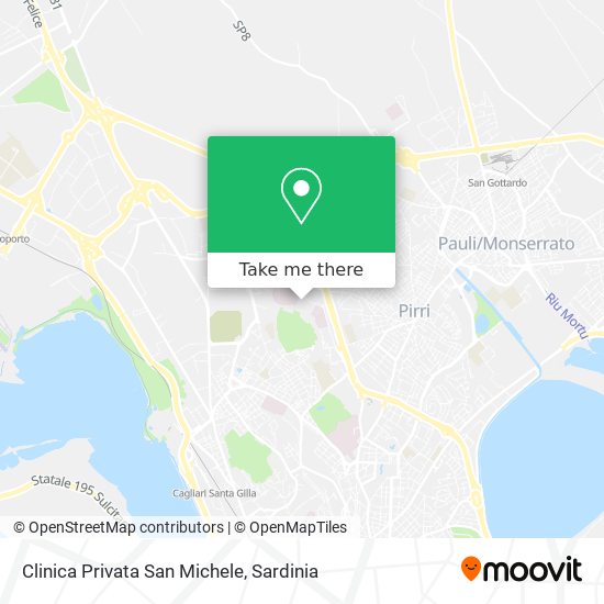 Clinica Privata San Michele map