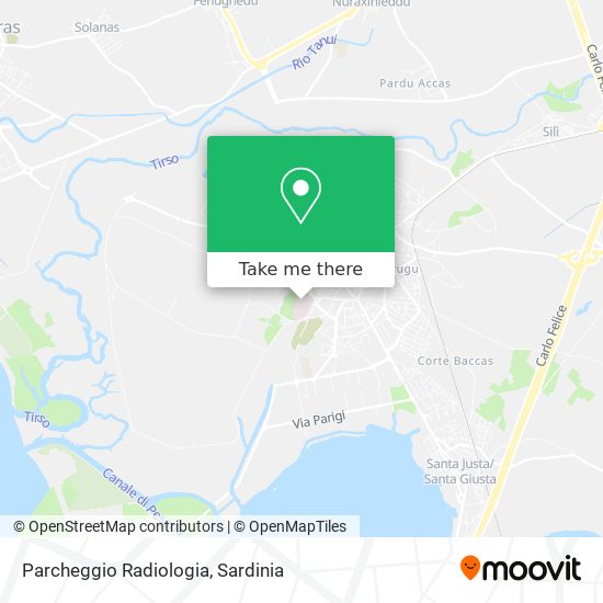 Parcheggio Radiologia map
