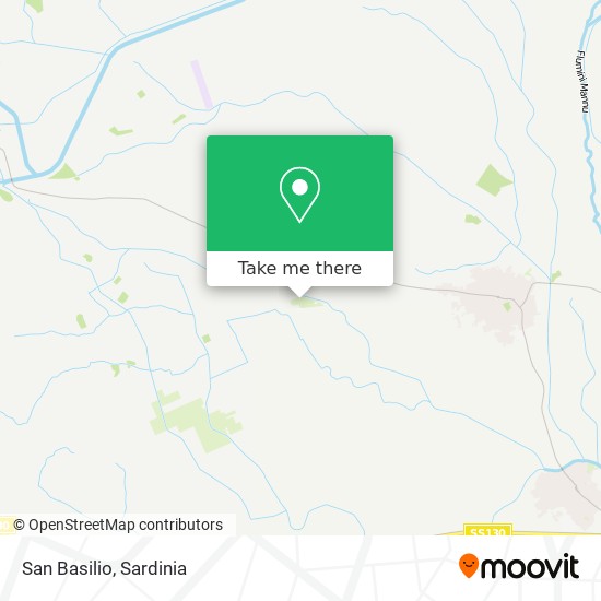 San Basilio map