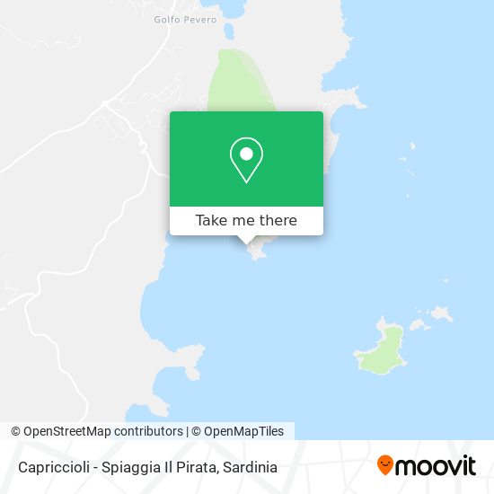 Capriccioli - Spiaggia Il Pirata map