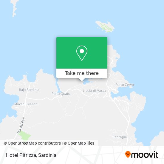 Hotel Pitrizza map