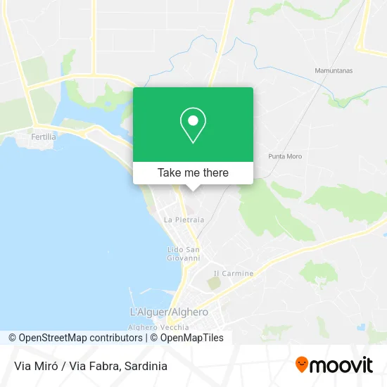 Via Miró / Via Fabra map