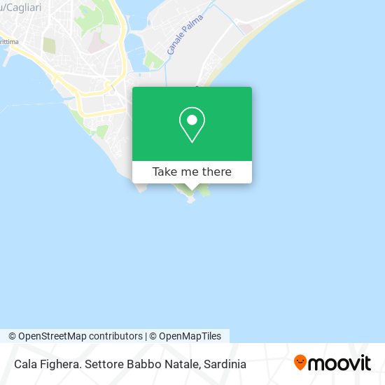 Cala Fighera. Settore Babbo Natale map