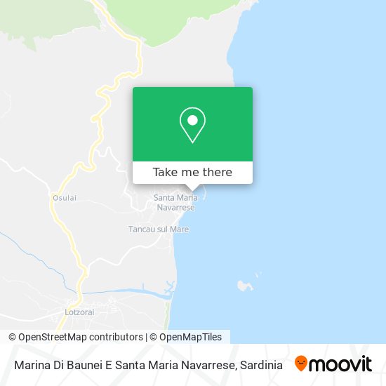 Marina Di Baunei E Santa Maria Navarrese map