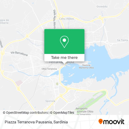 Piazza Terranova Pausania map