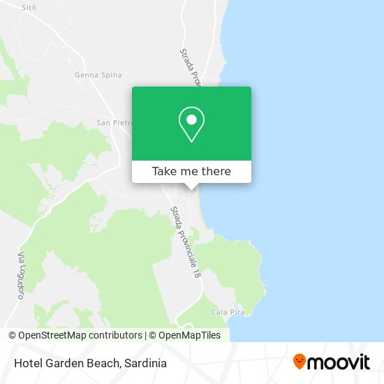 Hotel Garden Beach map