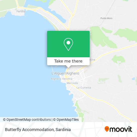 Butterfly Accommodation map