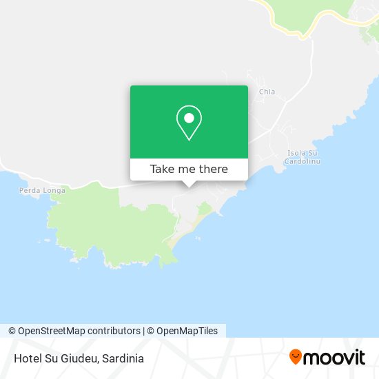 Hotel Su Giudeu map