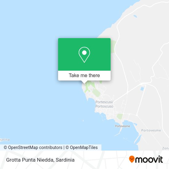 Grotta Punta Niedda map