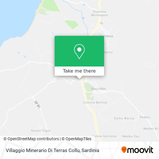 Villaggio Minerario Di Terras Collu map
