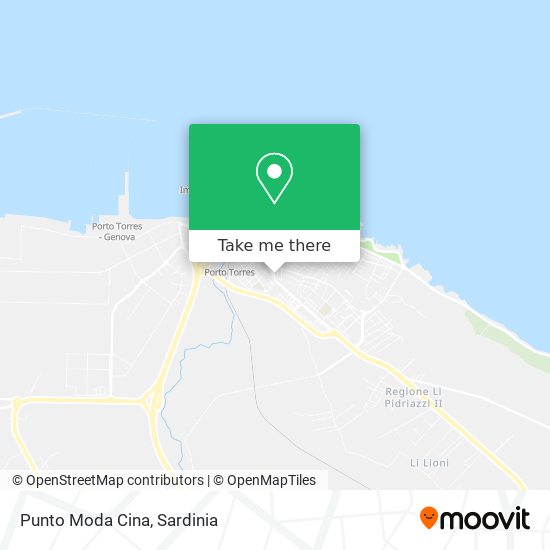 Punto Moda Cina map