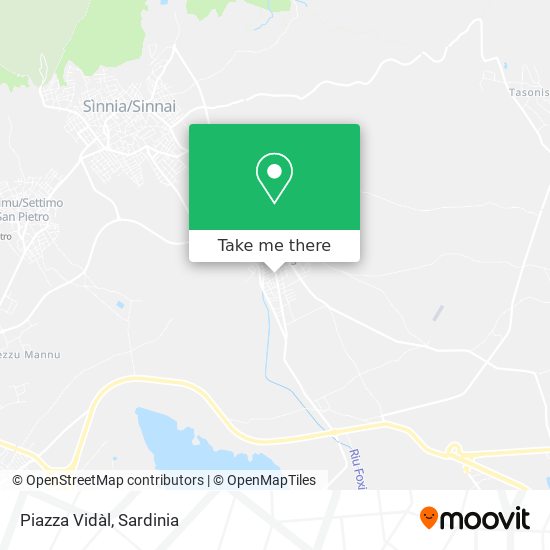 Piazza Vidàl map
