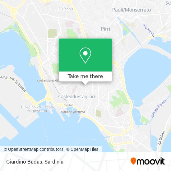 Giardino Badas map