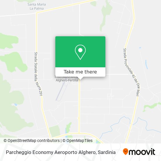 Parcheggio Economy Aeroporto Alghero map