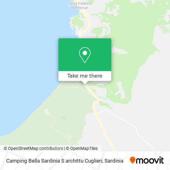 Camping Bella Sardinia S archittu Cuglieri map