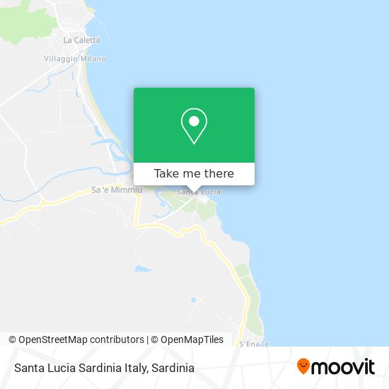 Santa Lucia Sardinia Italy map