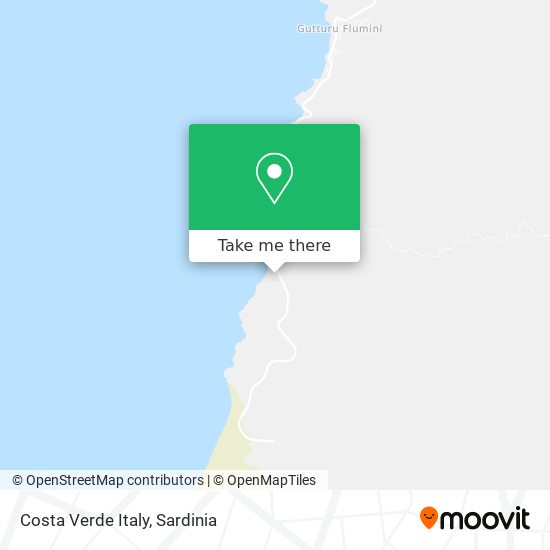 Costa Verde Italy map